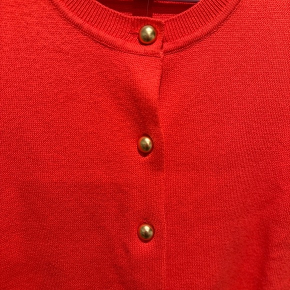 Free Assembly Orange Button-Up Cardigan Vest - Picture 4 of 8